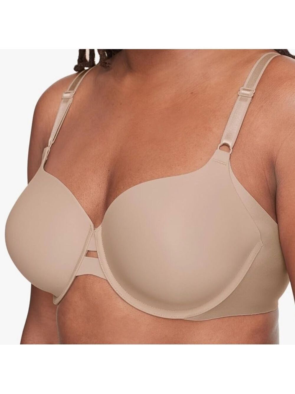 Warners-NWT 38C Blissful Benefits Side Smoothing bra. Nude. Lined underwire. New